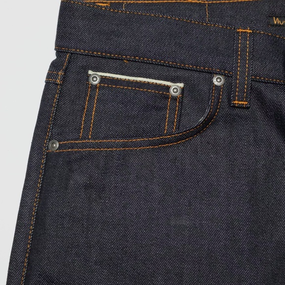 NUDIE JEANS Selvedge Denim tapered leg Rigid Steady Eddie II Denim Size 32 - Picture 3 of 16